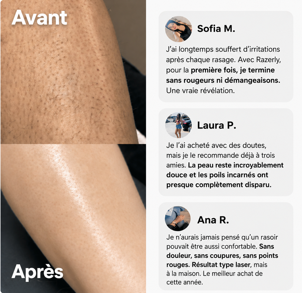 Rasoir VIRELAU - Fini les coupures et les irritations